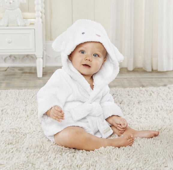 Tiny Tummy Infant Hooded Absorbent Animal-shaped Bathrobe