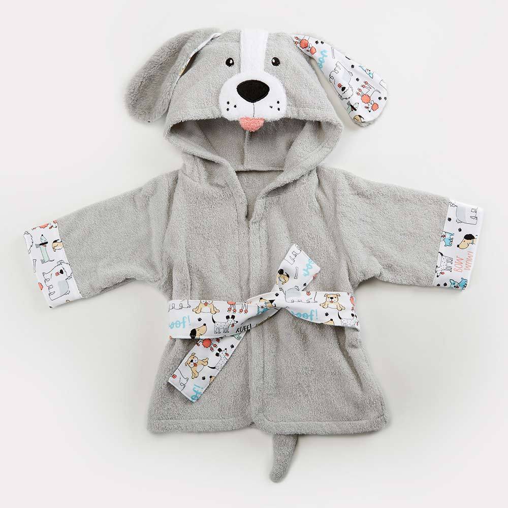 Tiny Tummy Infant Hooded Absorbent Animal-shaped Bathrobe