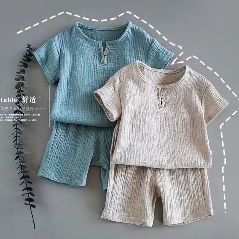 Tiny Tummy Short-Sleeved Summer Outfit