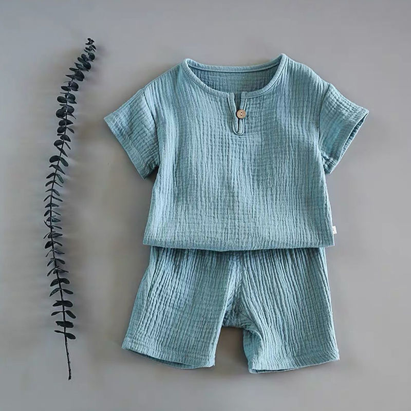 Tiny Tummy Short-Sleeved Summer Outfit