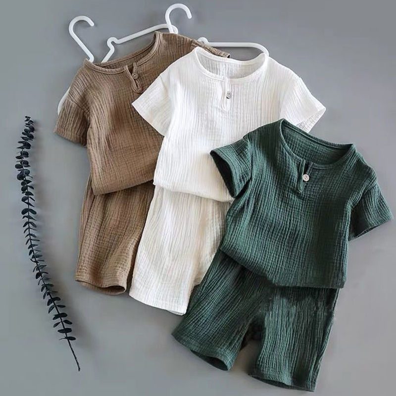 Tiny Tummy Short-Sleeved Summer Outfit